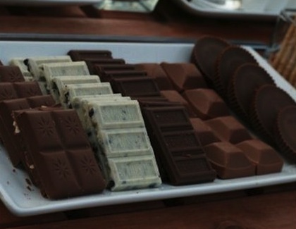 different chocolate bars