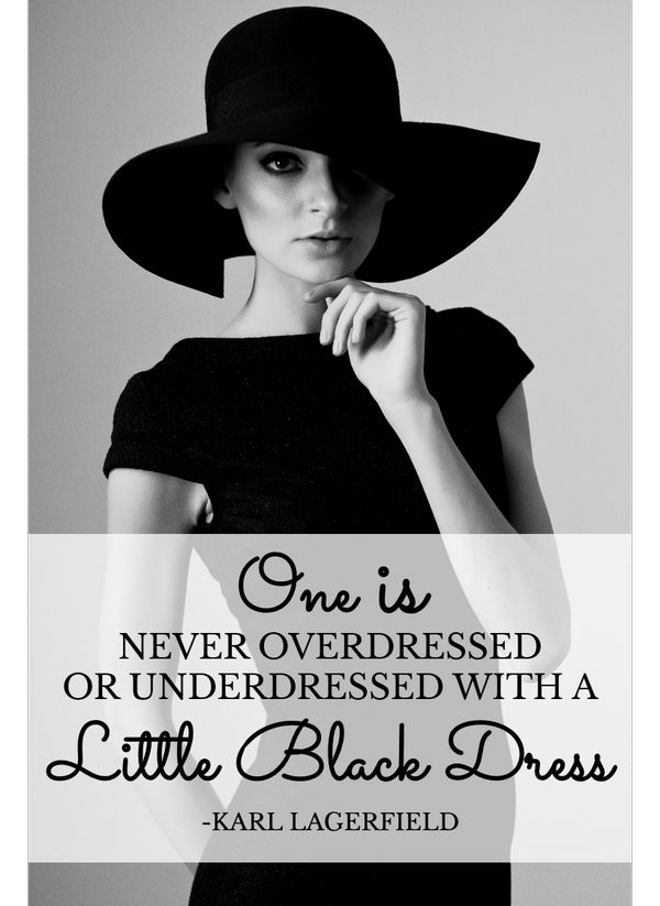 one is never overdressed or underdressed